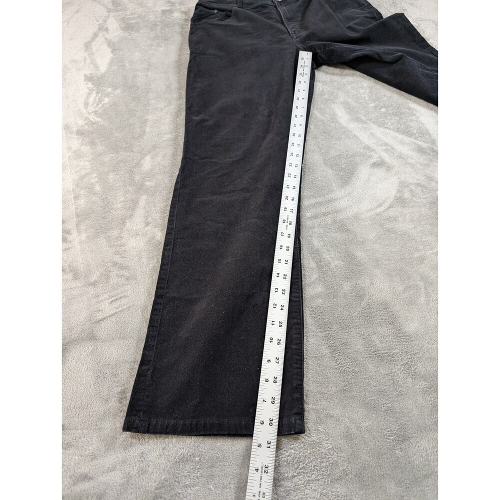 Vintage Chico's Corduroy Pants Womens 2 Reg Black Stretch Casual Minimalist - Picture 10 of 11